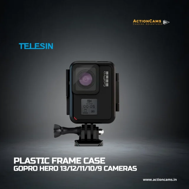 🛡️ Sleek Protection for Your GoPro Hero (9 – 13)

Elevate your action shots with our durable Plastic Frame Case, designed to securely mount your GoPro while maintaining access to all buttons and ports. Perfect for vlogging, biking, or travel—capture with confidence!

✅ Precision-fit for GoPro Hero 9, 10, 11, 12 & 13
✅ Lightweight yet rugged ABS plastic build
✅ Open-frame design enhances audio & ventilation
✅ Seamless access to screen, buttons & battery
✅ Included cold-shoe & tripod mount supports accessories

MRP: ₹999/-

 Shop now: www.actioncams.in
 Contact: 63618 93200

#ActionCamsIndia #GoProHero13 #GoProFrameCase #CameraGear #VlogSetup #AdventureReady #GoProAccessories