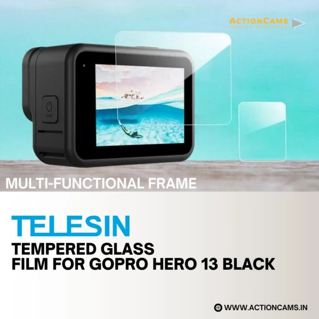 🛡️ Ultimate Protection for Your GoPro Hero 13 Black Display!
Upgrade your gear with our ultra-durable Tempered Glass Film—perfect for adventurers, travelers, and creators who demand toughness and clarity.
✅ High-definition clarity with anti-scratch resistance
✅ Premium 9H hardness for top-tier protection
✅ Smudge-proof coating preserves touchscreen responsiveness
✅ Effortless, bubble-free application

💰 MRP: ₹650/-

🛒 Shop now: www.actioncams.in
📞 Contact: 63618 922000

#ActionCamsIndia #GoProHero13 #TemperedGlass #ScreenProtection #AdventureGear #CameraAccessories #StayRugged #VlogReady