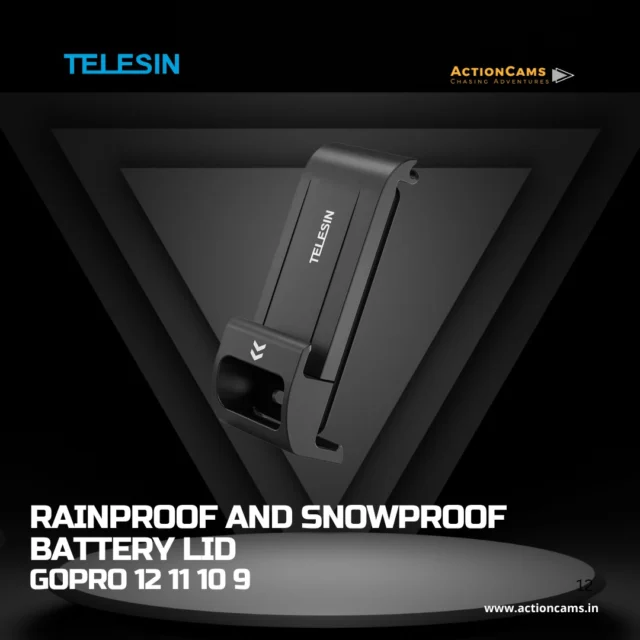 🌧️❄️ Weatherproof Your GoPro—Boost Battery Lid Protection!

Never let rain, snow, or splashes interrupt your shoot. This heavy-duty Rainproof & Snowproof Battery Lid keeps the elements out while maintaining full access to your GoPro 9, 10, 11, or 12 battery compartment. Perfect for extreme shoots and hardcore adventurers!

✅ All-weather seal—rain, snow, fog
✅ Durable and reliable locking mechanism
✅ Precision fit for GoPro Hero 9–12
✅ Easy to install and remove

💰 MRP: ₹1097/-

 Shop now: www.actioncams.in
 Contact: 63618 93200

#ActionCamsIndia #GoProHero #Weatherproof #BatteryLid #AdventureGear #StayProtected #OutdoorFilming