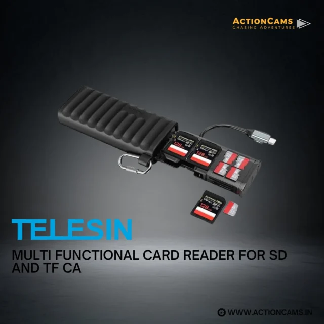 Fast. Compact. Hassle-free. 💾⚡
Make file transfers a breeze with the Multifunctional Card Reader — supports both SD & TF cards, high-speed data transfer, and plug-and-play convenience. Compatible with Windows, macOS & Android. A must-have for creators on the go!

✅ Available: In-store Pickup & Online at www.actioncams.in
📞 Contact: 63618 93200

#MotoBlazer #CardReader #ContentCreatorGear #DataTransfer #PhotographyTools